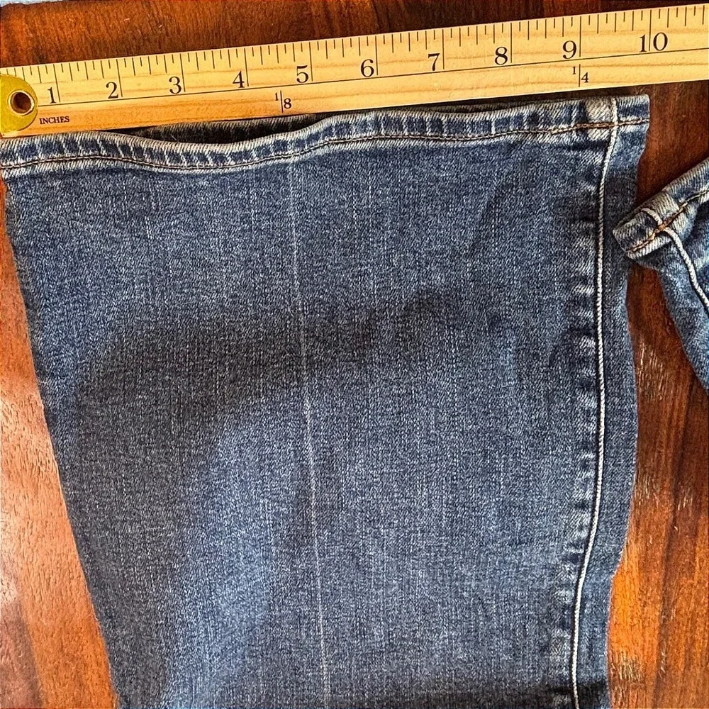 Madewell Women's Dark Blue Flare Wide Leg Jeans